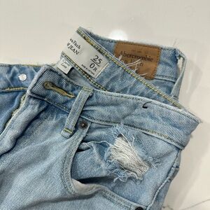Abercrombie & Fitch Light Blue Ripped Jeans
